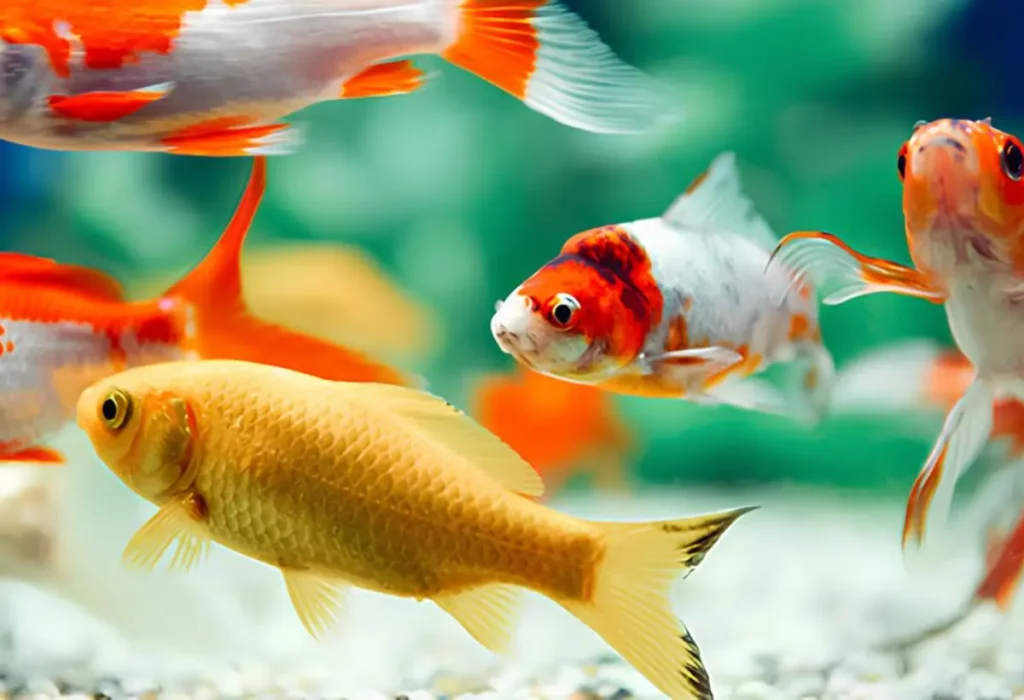Peixes em um aquário.